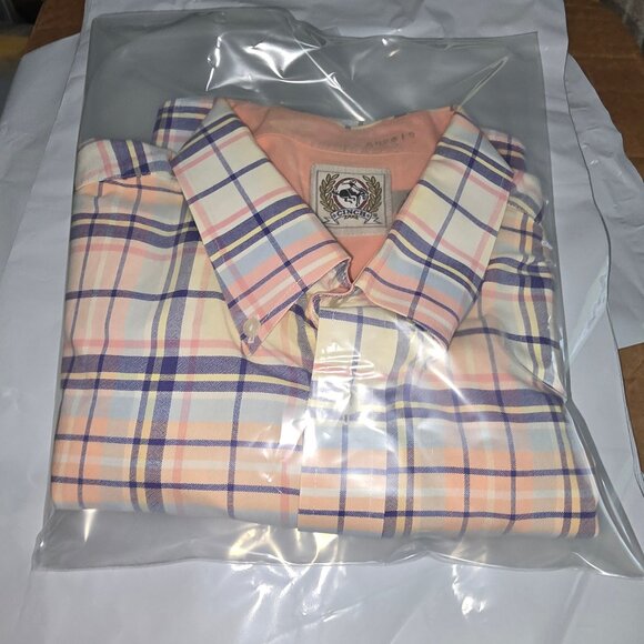 Cinch XL Short Sleeved Button Down Sport Shirt Plaid Pattern - Picture 1 of 7